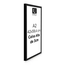 Moldura A2 Poster Caixa Alta 3cm Sem Vidro Melhor Qualidade