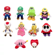 Coleção 10 Pelúcias Turma Do Mario Bros