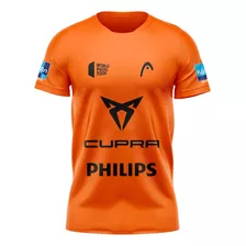 Remera Padel Naranja Coello World Padel Tour