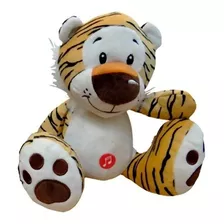 Peluche Selva Con Sonido 28cm Suave Tigre Jaguar