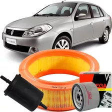 Kit Filtros Renault Symbol 1.6 8v Flex 2009 2010 2011 2012