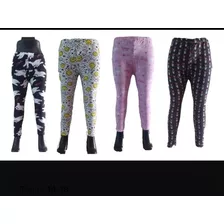 Set Leggins Mallon Para Niñas De Licra Mayoreo 12 Pzas