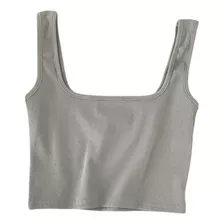 Peto Sujetador Sosten Deportivo Elasticado Crop Top Mujer