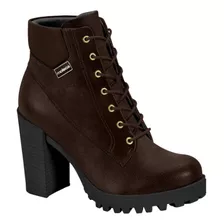 Bota Moleca Tratorada Coturno Salto Alto Grosso 5325.119 Cor