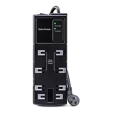 Cyberpower Csb808 Essential Surge Protector, 1800j / 125v, 8