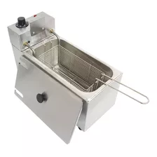 Fritadeira Elétrica Com Óleo 3 Litros Industrial Inox Tampa 110v