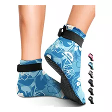 Calcetines Camuflaje Azul De Neopreno Para Buceo Xs - Bps