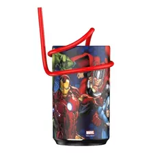 Vaso Junior Avengers Sorbete Bombilla Serpentina Original