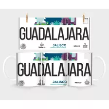 Guadalajara Jalisco Taza Café Placa Vehicular Souvenirs Mex