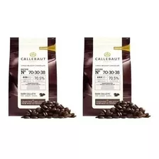 Kit 2 Chocolate Belga Callebaut Amargo 70-30-38 70,5% 2,01kg
