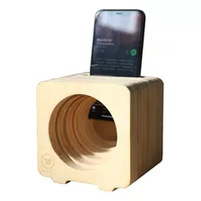 Parlante Amplificador De Sonido Para Celular De Madera