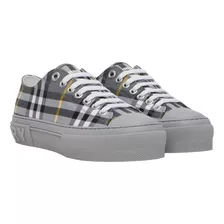 Tenis Burberry Checked Grises