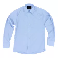 Camisa Vestir De Adulto Azul Cielo Talla Extras 44 46 48 50