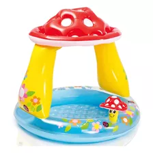 Piscina Infantil Cogumelo Divertido 45l Com Cobertura Intex