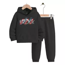 Conjunto Moletom Infantil Peluciado Estampado Bronks