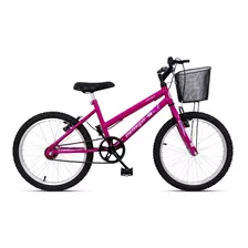 Bicicleta Infantil Aro 20 Feminina C/cesta Dnk Ello 