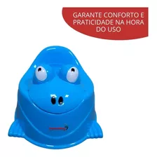 Troninho Infantil Penico Com Tampa Azul - Importway Bw183az Liso