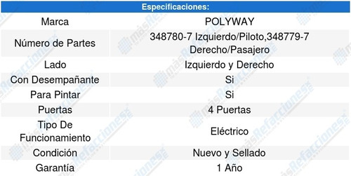 2-espejos Ford Five Hundred (05-07) Polyway Foto 3