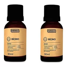 Kit 2 Óleo Capilar Rícino 100% Puro Farmax 30ml