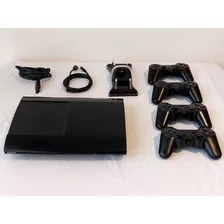 Sony Playstation 3 Super Slim 500gb 70 Juegos Y 4 Joysticks