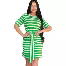 Vestido Feminino Amarração Frente Tubinho Laço Soltinho