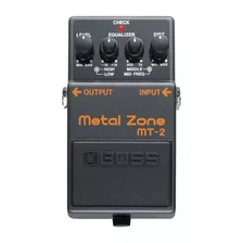 Pedal De Efecto Boss Metal Zone Mt-2 Negro
