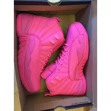 Tenis Nike Air Jordan Feminino Xll 12 Lebron Pink/rosa Caixa