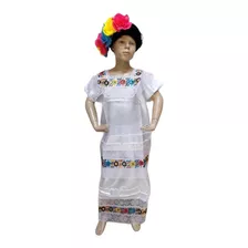 Vestido Regional Típico De Yucatán Yucateco Para Niña