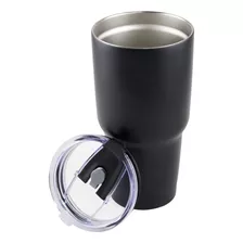 Vaso Termo Acero Inoxidable P/cafe 30oz Térmico Frío Calient Color Negro