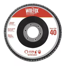 Disco Laminado 4 1/2 Grano 80 Wolfox Wf0637