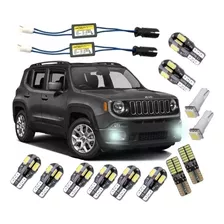 Kit Led Jeep Renegade 5000k Branco Puro Internas Placa