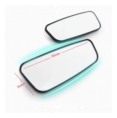 Espejo Convexo Mini Auxiliar Automovil Retrovisor Pack 2u Foto 2