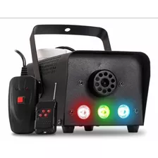 Máquina De Fumaça Showtech St-mf7110 Dmx 3 Leds Rgb Controle S/ Fio 700w Cor Preto 110v