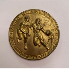 Medalha Jubileu Confeder. Brasil. Basketball 1959 - 4,8 Cm 