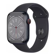 Apple Watch Series 8 Gps 41mm Caixa De Alumínio Meia-noite Cor Da Pulseira Meia-noite/padrão