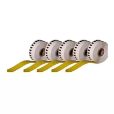 5 Pza Rollo Brother Amarillo 29mm X 30m Ql800/700 C/iva Full