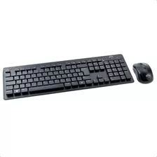 Kit Teclado + Mouse Sem Fio K-w11bkv2 C3plus Cor Do Mouse Preto Cor Do Teclado Preto