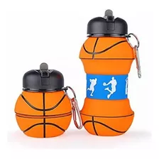 Botella Balon Plegable Para Agua Deporte Basquetbol Nba