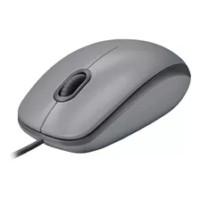 Mouse Com Fio Usb M110 Silencioso Cinza Logitech