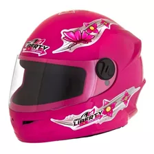 Capacete Moto Infantil Protork Liberty4 Kids Girls 54 Menina