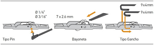 2 Limpiaparabrisas Metal Honda S2000 2000 - 2003 2 Hella Foto 3