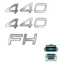 Kit 3 Emblema Fh + 440 Cabine Volvo Fh 2004 A 2009 20551273