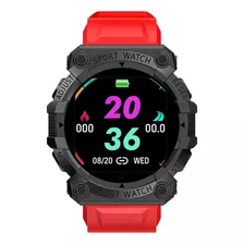 Smartwatch Reloj Inteligente Ruffo Rf- Fd68 Deportivo Rojo N