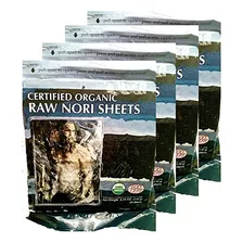 Raw Organic Nori Paquete De 200 Hojas Certificado Vegano,