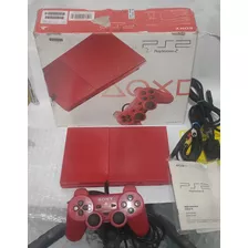 Sony Ps2 Slim Red Playstation 2 Vermelho Na Caixa Scph-90006