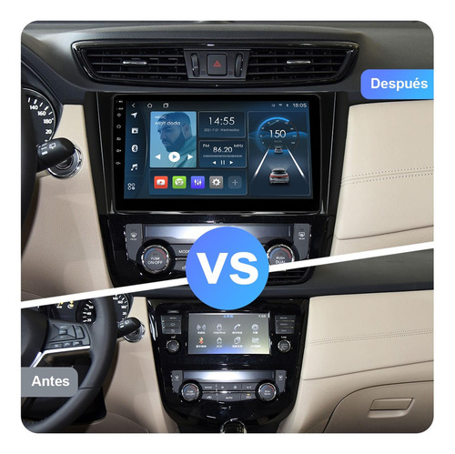 Radio Android 10 2gb Para Nissan Qashqai Xtrail 2013-2020 Foto 3