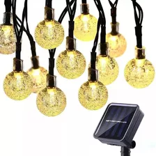 Guirnalda Solar Hada Deco 20 Led Boda 5 Mtrs Calido