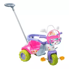 Triciclo Multifuncional Magic Toys Versátil Com Aro Tico-tico Zoom Meg Rosa