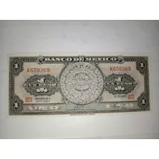 Billete Un Peso Mexicano 1967