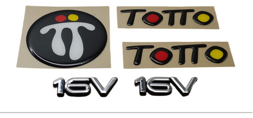 Foto de Emblemas Renault Twingo Totto Negro Y 16v Cinta 3m